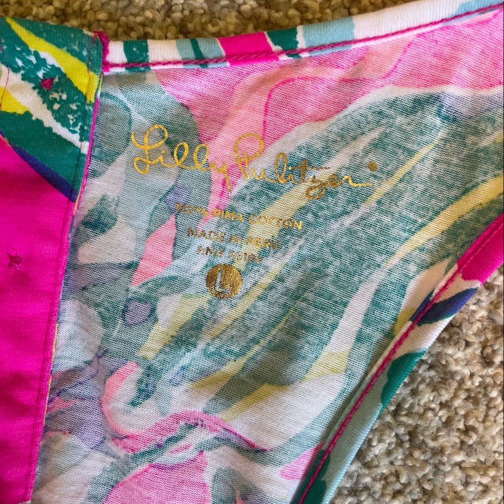 EUC - Lilly Pulitzer Pima Cotton Racerback Shift Dress - Picture 2 of 3
